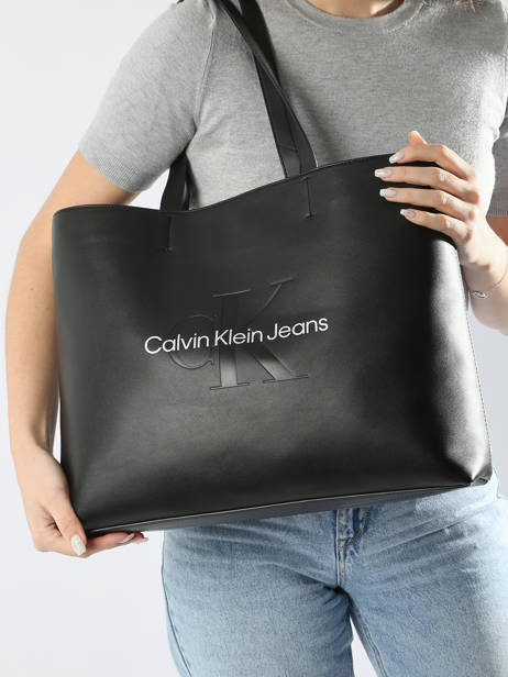 Schoudertas Sculpted Calvin klein jeans Zwart sculpted K610825 ander zicht 1